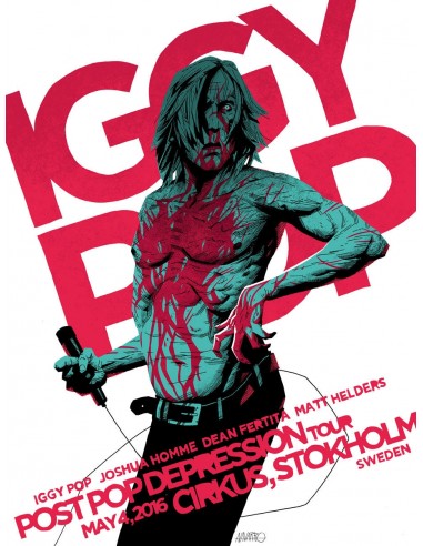 IGGY POP (Stockholm, Sweden) Paris Déstockage Promo