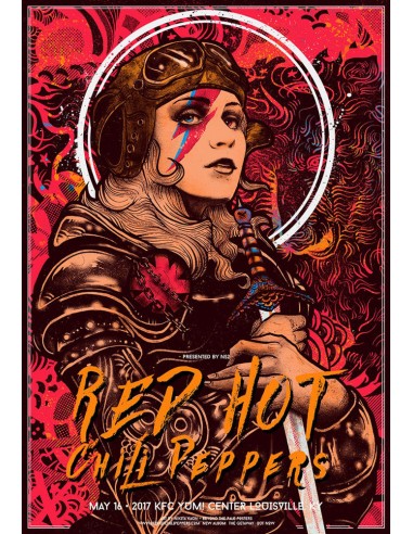 Red Hot Chili Peppers (Louisville, 2017) par Nikita Kaun brillant des détails fins