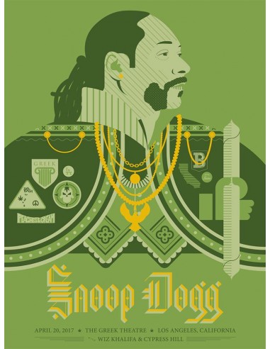 Snoop Dogg (Los Angeles 2017) brillant des détails fins