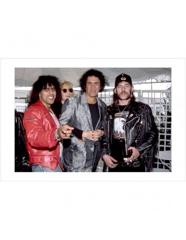 Lemmy (Motörhead), Gene Simmons (Kiss) & Mick Bailey, Donington 1988 rembourrage situé sous