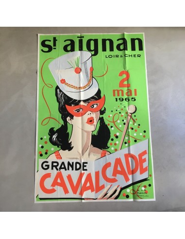 Affiche St Aignan - Grande Calvacade 1965 les muscles