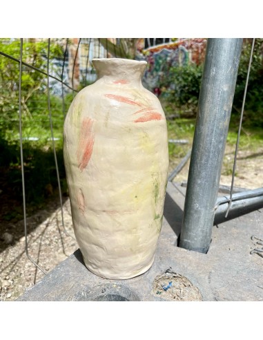 Vase bouteille céramique blanche Christine Zirk meilleur choix