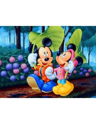 Broderie Diamant  Mickey et Minnie sous la Pluie online