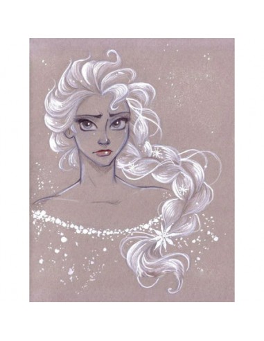 Broderie Diamant  La Reine des Neiges version Peinture de pas cher