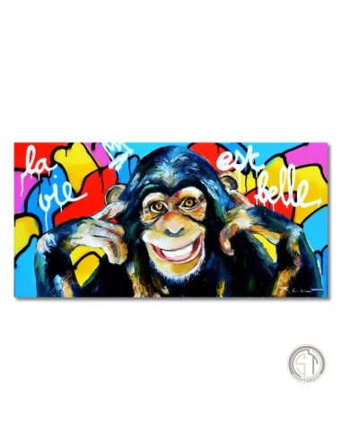 Tableau Pop Art Singe livraison gratuite